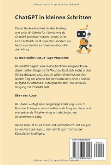 ChatGPT in kleinen Schritten hinten